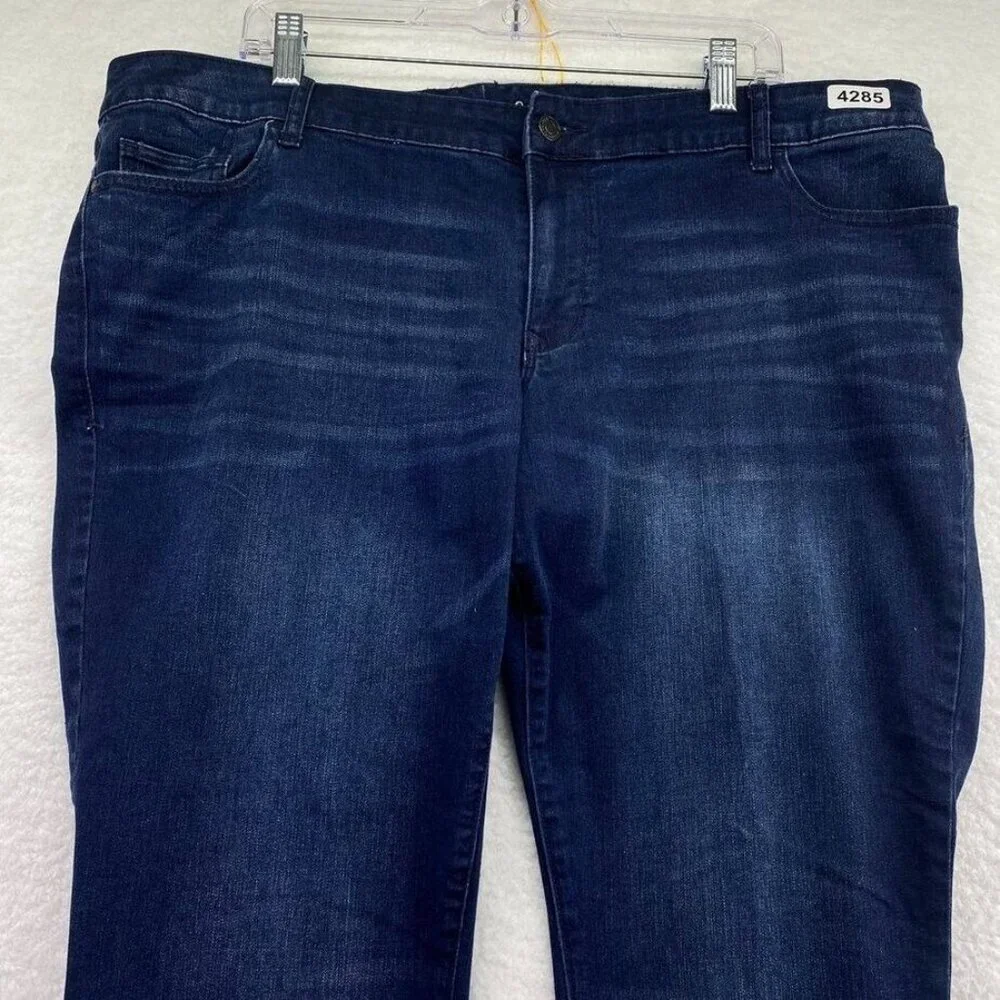 Old Navy Womens Rockstar Skinny Jeans Sz 20 Plus Regular Dark Wash Denim Stretch